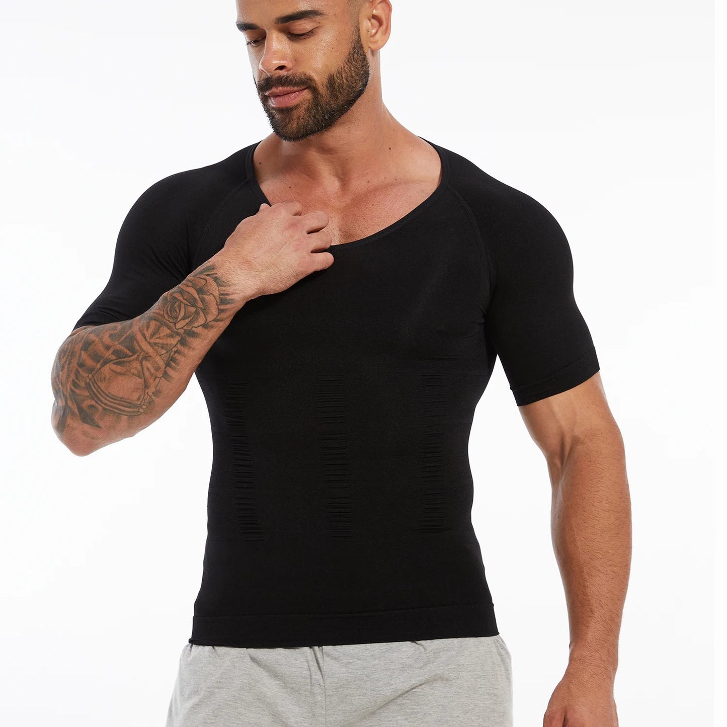 T-shirt de Compression Homme Greencaz