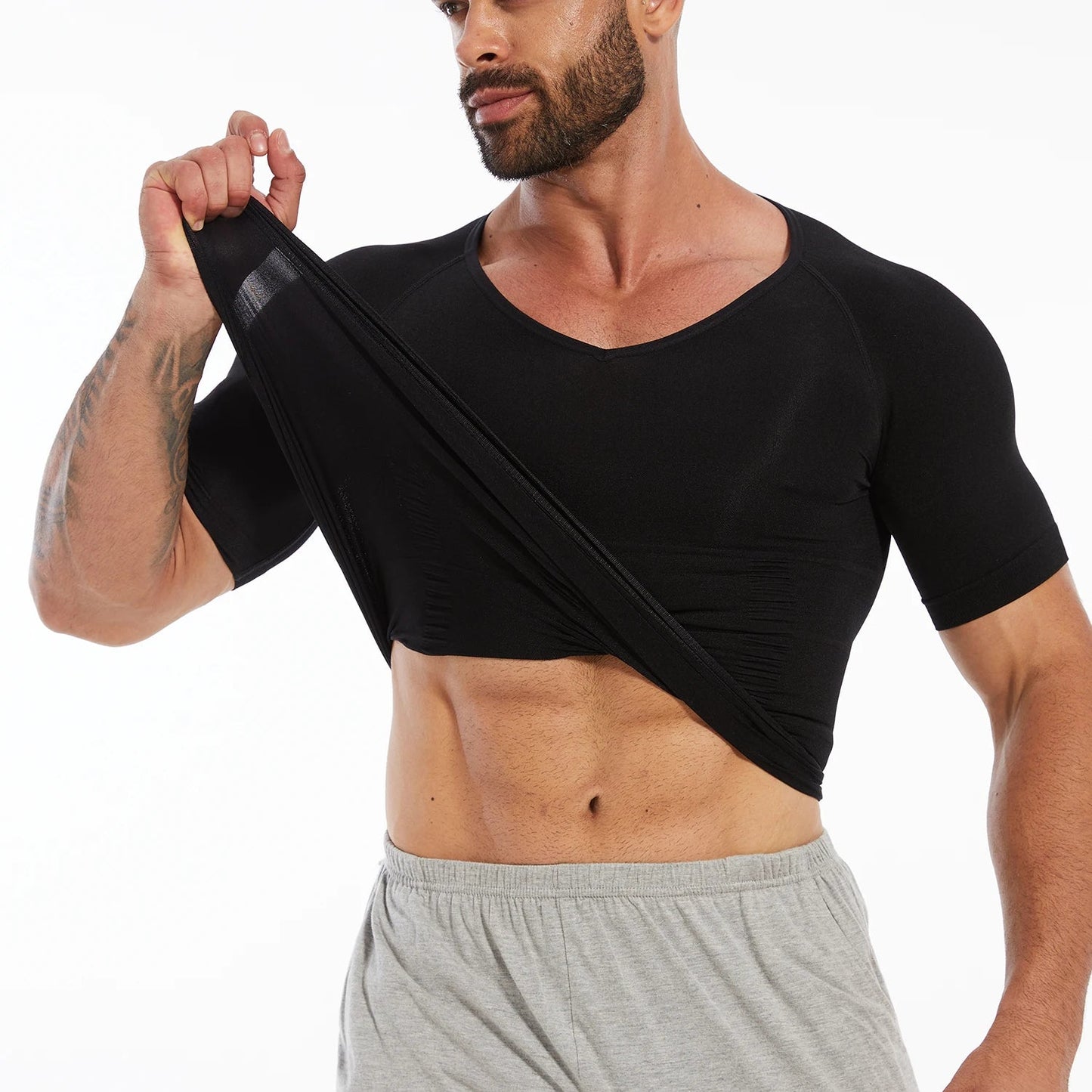T-shirt de Compression Homme Greencaz
